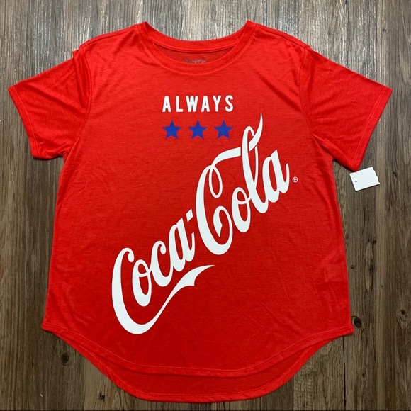 Coca-Cola Women’s Red Always A Star Graphic T-Shirt Size XXL Plus Size Coca-Cola - Picture 12 of 16